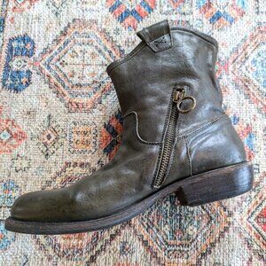 Fiorentini & Baker Low Cowboy Boot Dark Olive Green Size 39